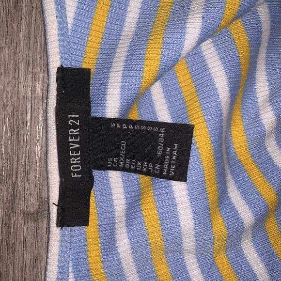 F21 Tie-able Strapped Striped Mini Dress - Picture 3 of 3